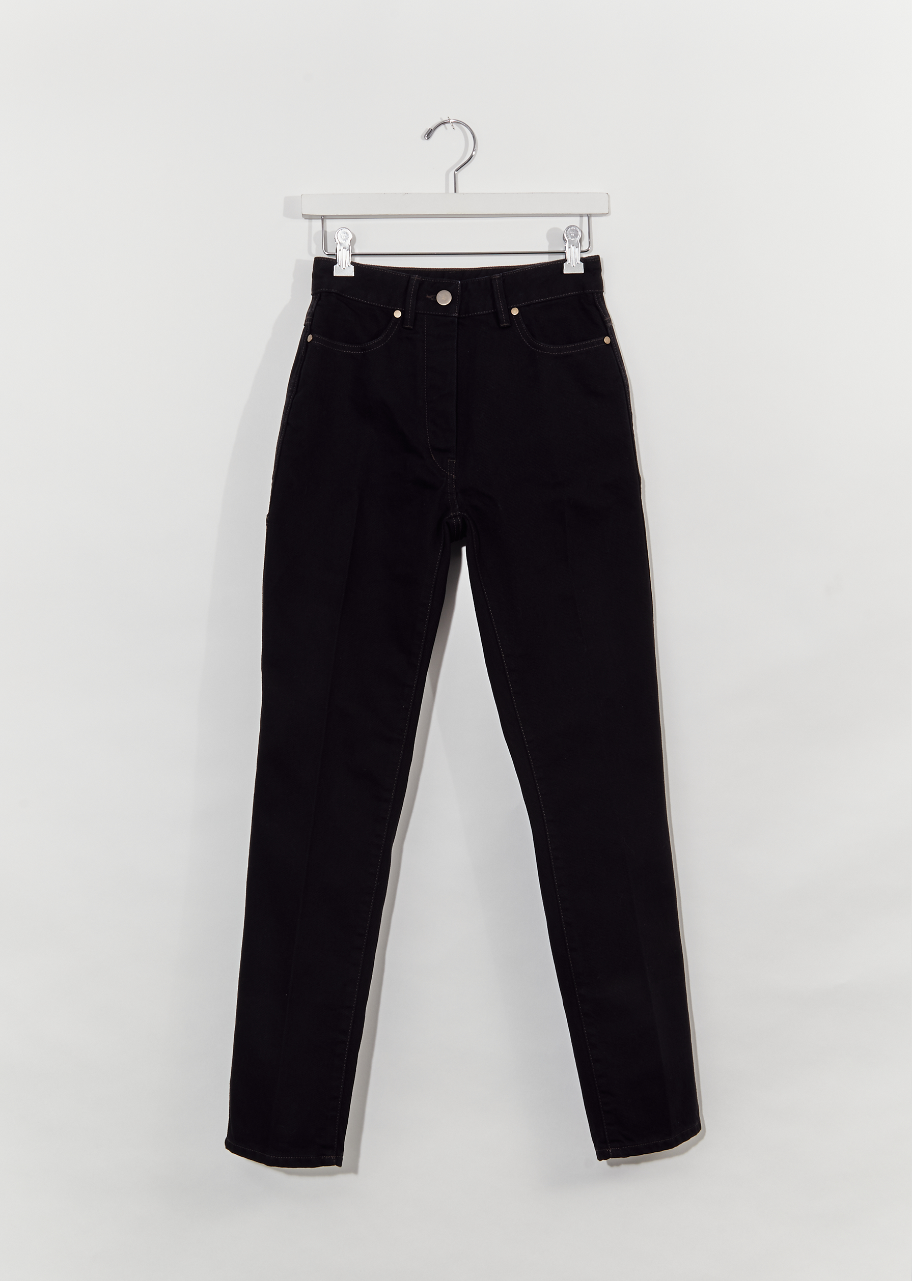 Denim Straight Leg Jeans — Black - 34 / Black 999