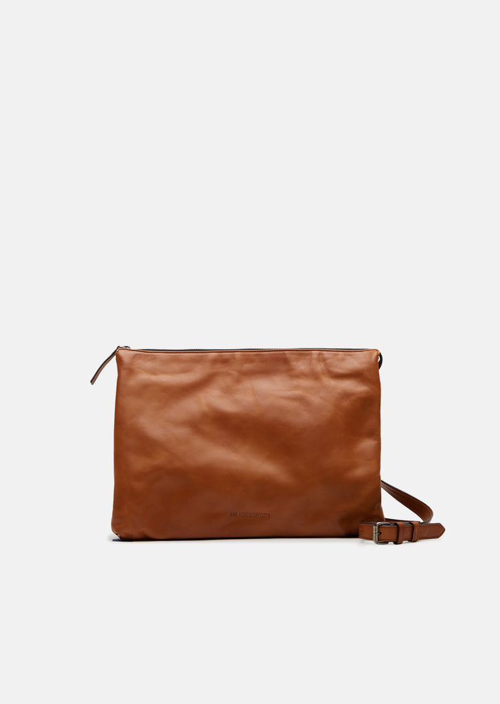 Kusna Brown Leather Shoulder Bag