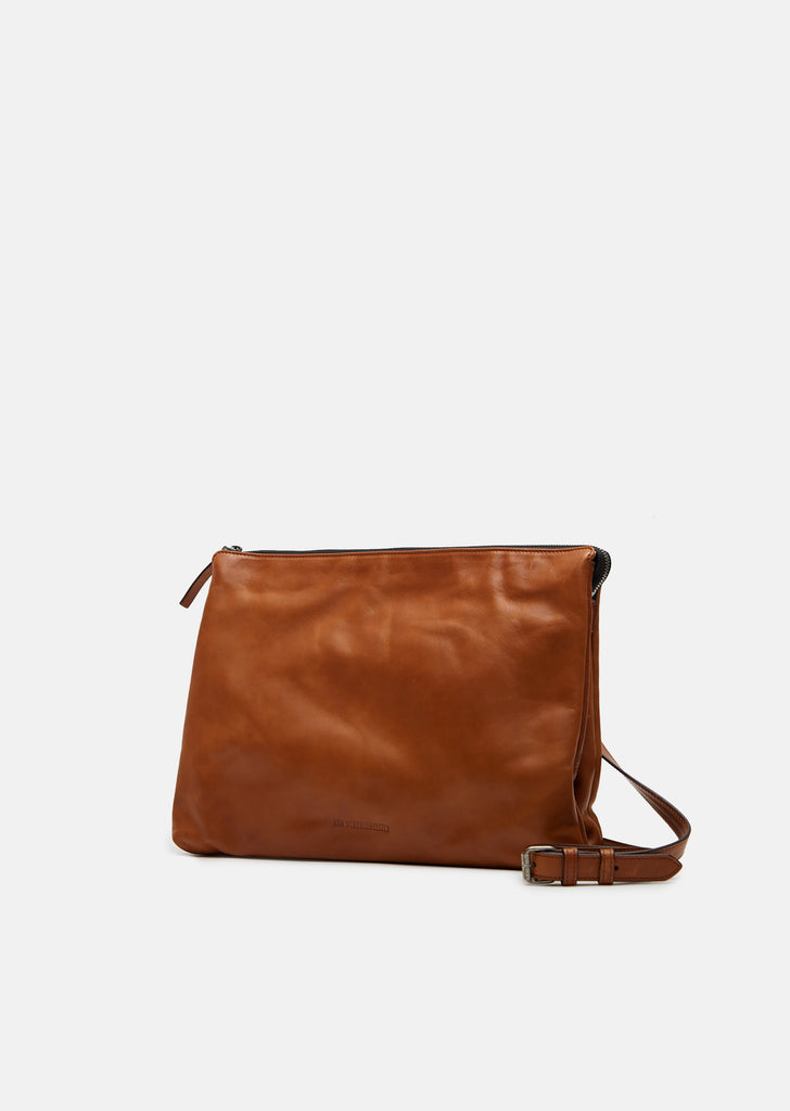 Kusna Brown Leather Shoulder Bag