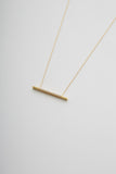 18K Bar Necklace 05 with Diamond — 750mm