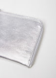 Silver Half Zip Wallet
