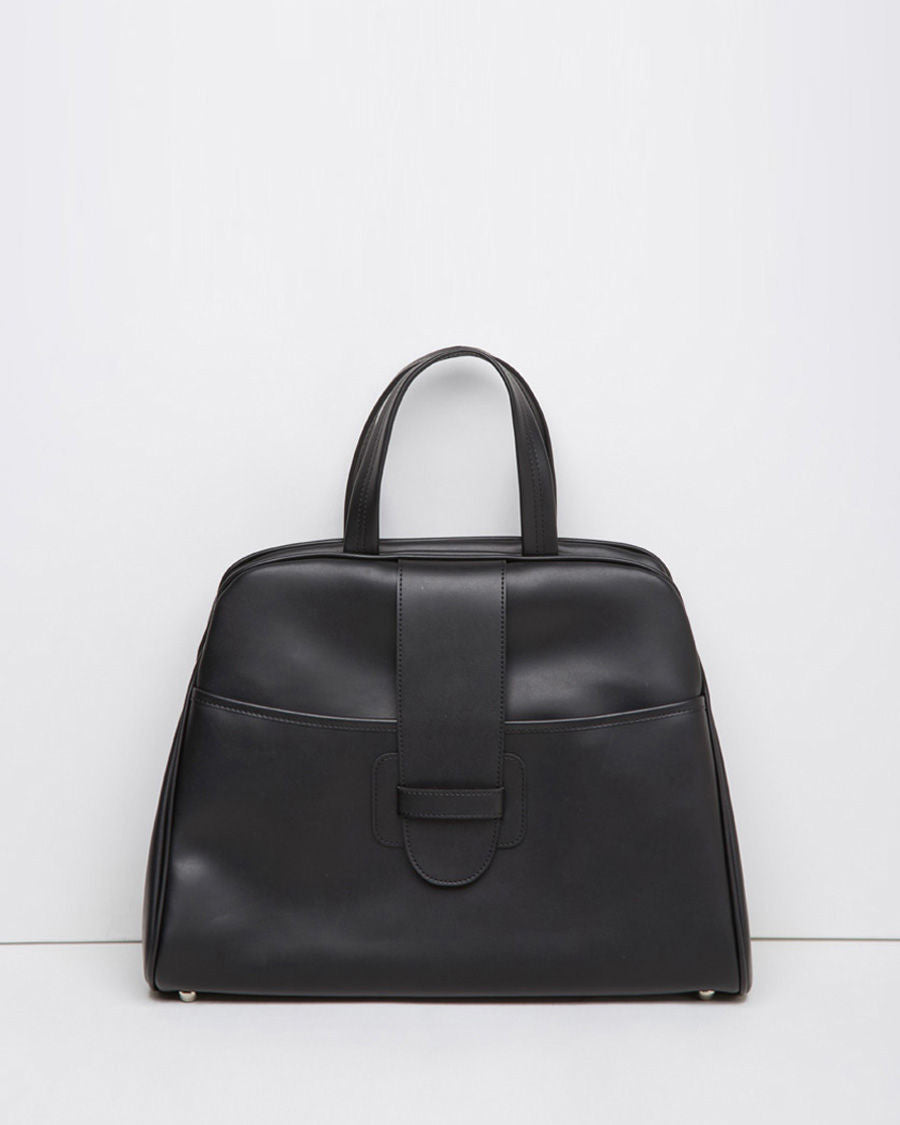 ★TOUT Y EST★ Heart Bowling Bag Black am189 Chrome Hearts Leather Cross Patch Black Mini Bowling Bag