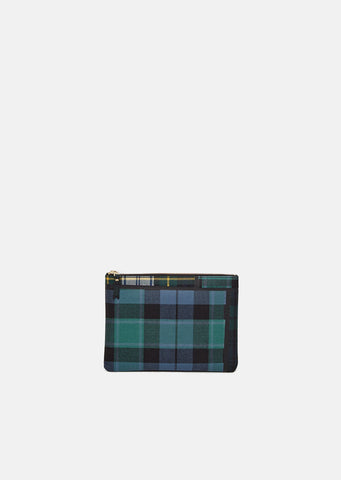 Tartan Patchwork Zip Pouch