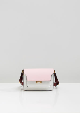 Marni Brown & Pink Mini Trunk Bag