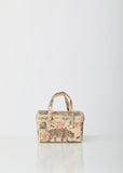 Picnic Raffia Bag With Tiger Print