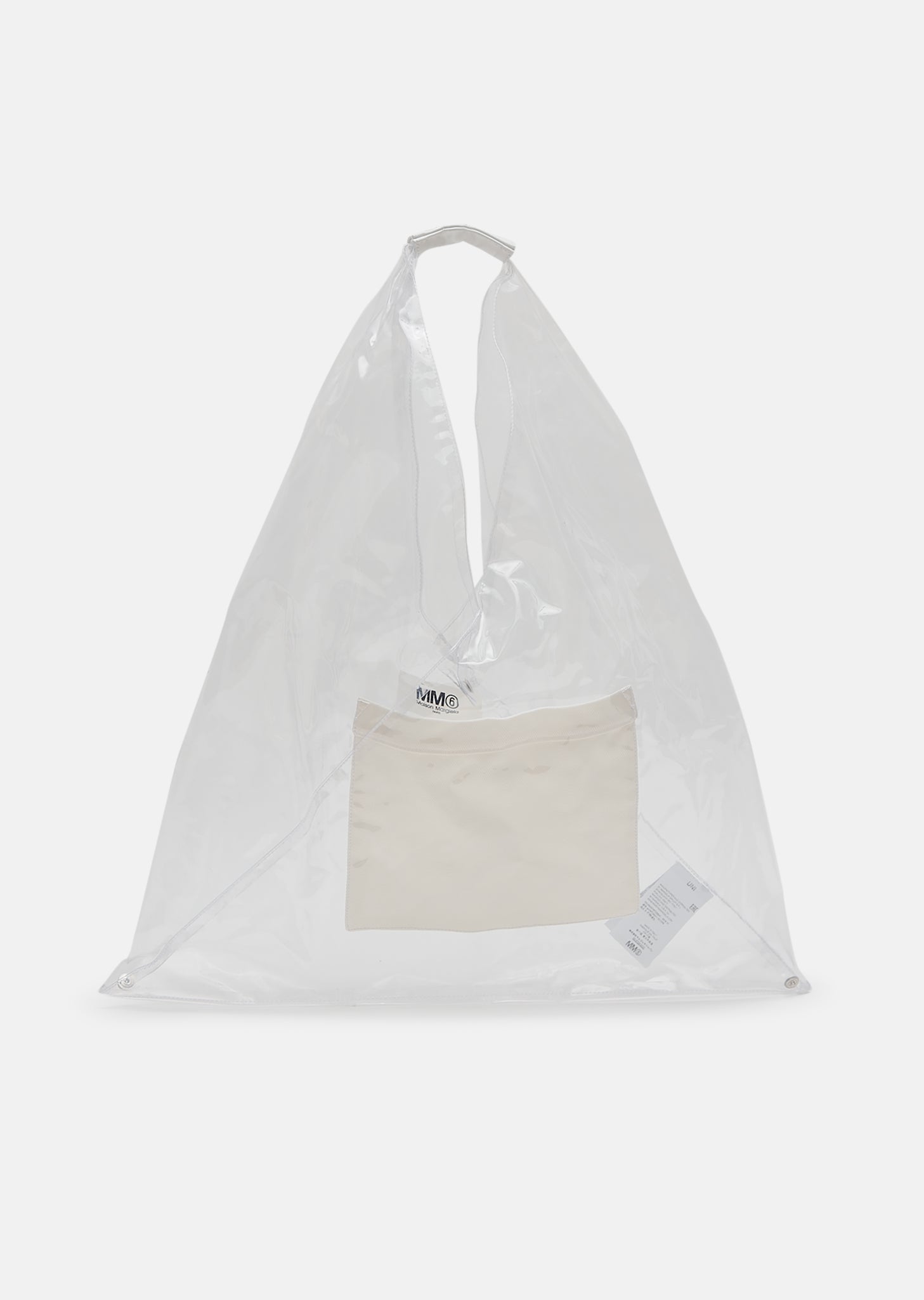 Maison Margiela　mm6 クリアバッグ Transparent PVC Triangle Tote by MM6 Maison Margiela- La