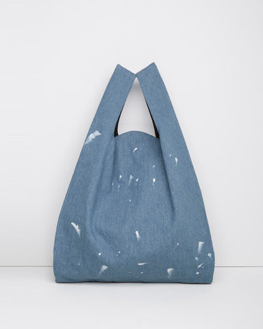 Painted Denim Tote