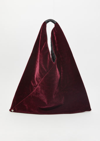Velvet Triangle Tote Bag