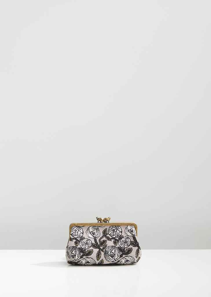 Rosy Floral Pouch