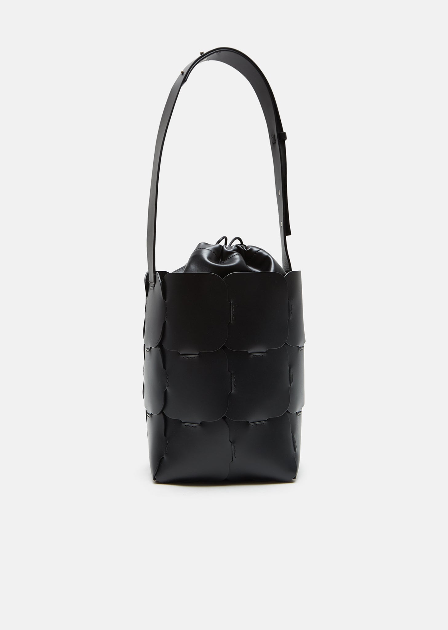 Paco Rabanne Hobo Puzzle Bucket Shoulder Mini Leather Bag