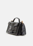 Alpha Plus Patent Leather Handbag