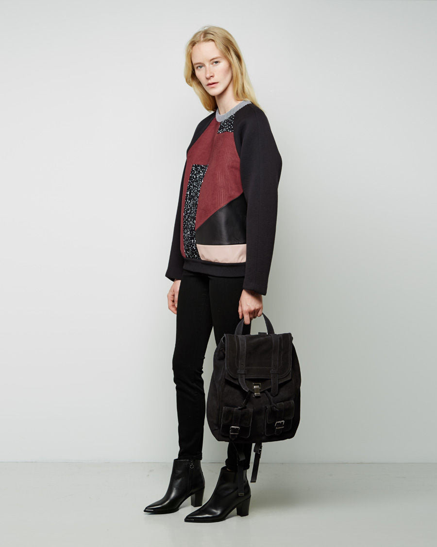 black leather suede backpack PS1 Suede Backpack – La Garçonne