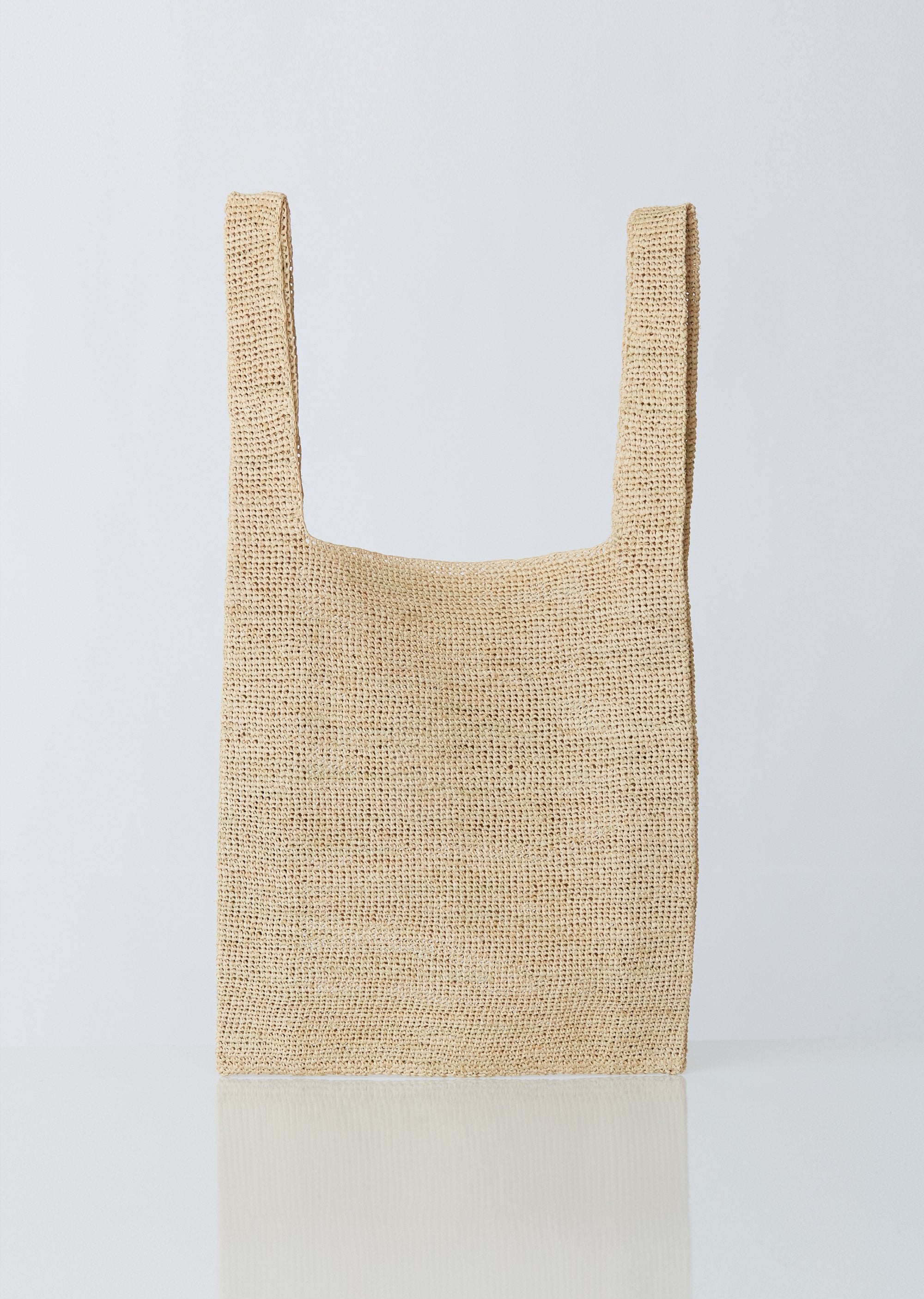 seya. RAFFIA SHOPPING BAG-