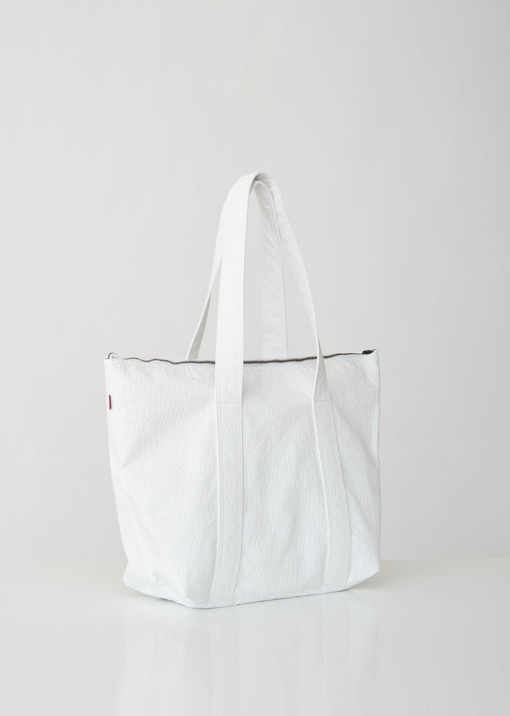 Vada Embossed Faux Leather Tote Bag