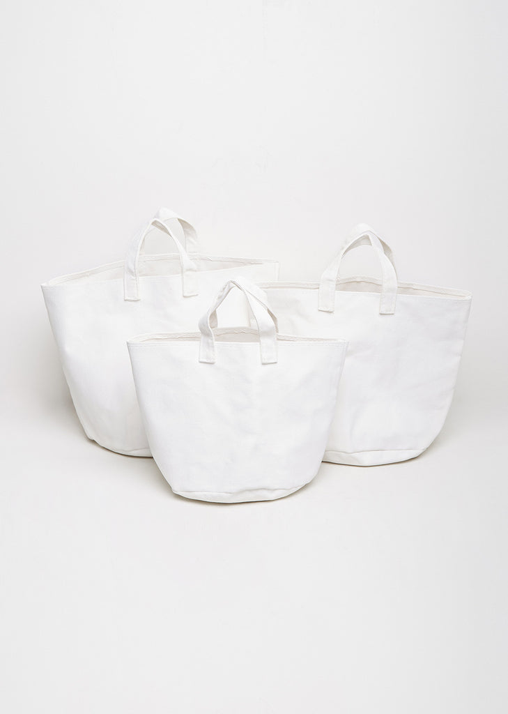 Set of Three Canvas Tote Bags