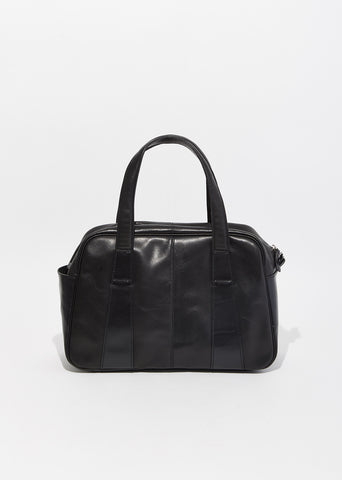 Combi Leather Boston Bag