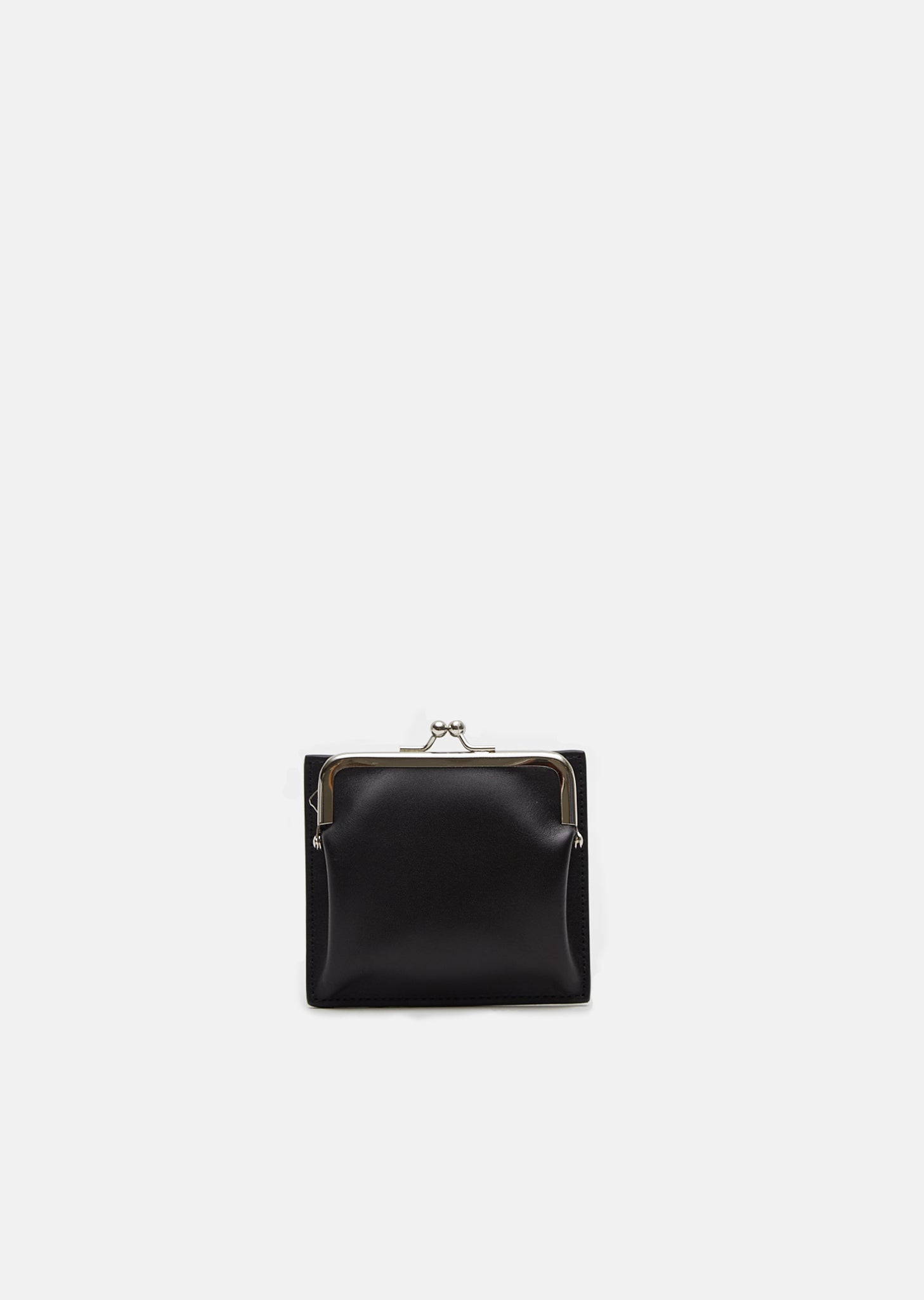 Tanned Oil Leather Clasp Wallet by Yohji Yamamoto- La Garçonne