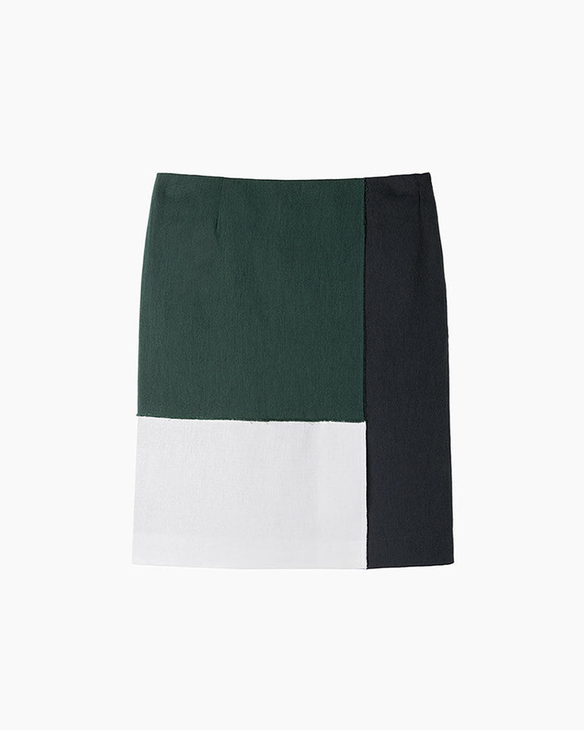 Colorblocked Pencil Skirt