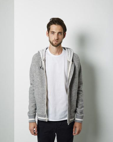 Felted Fleece Varsity Jacket