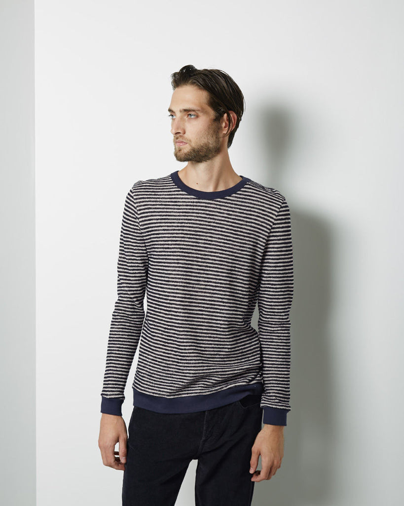 Loop Stripe Sweatshirt
