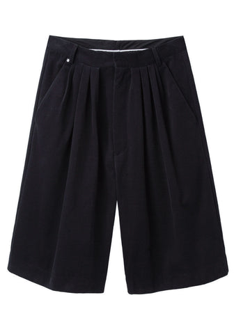 Pleated Bermuda Shorts