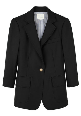 Button Crop Blazer