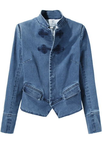 Peplum Jean Jacket