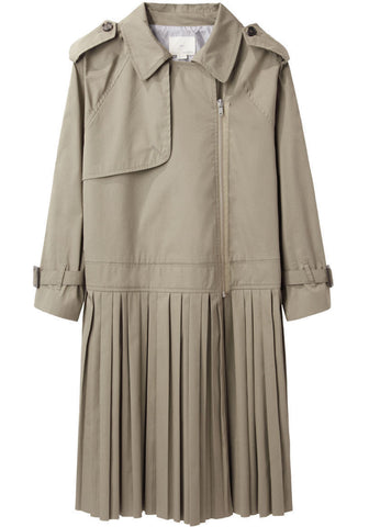 Pleated Skirt Trench