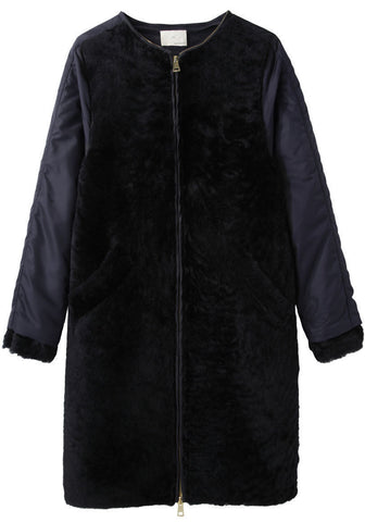 Shearling Opera Coat