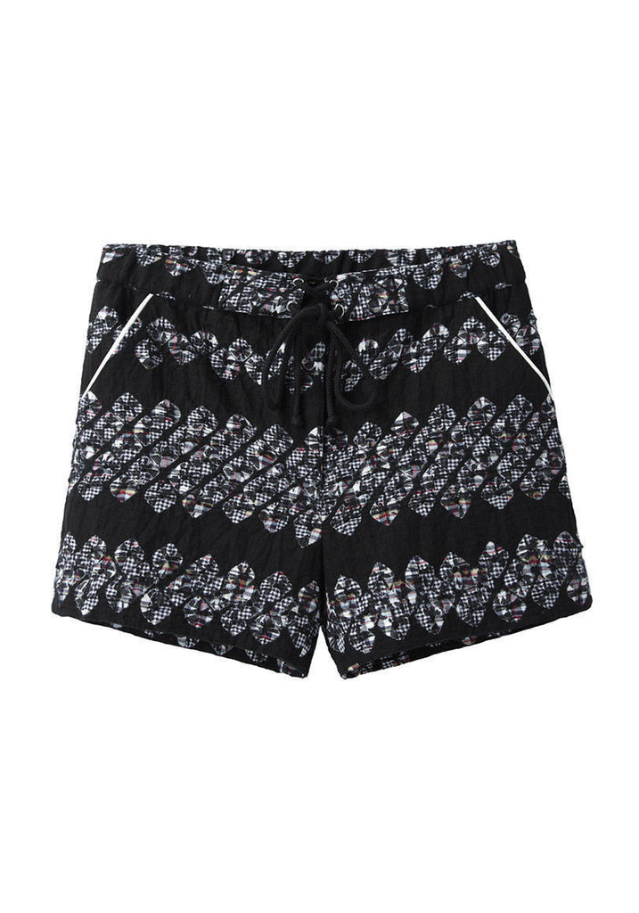 Shibori Plaid Shorts