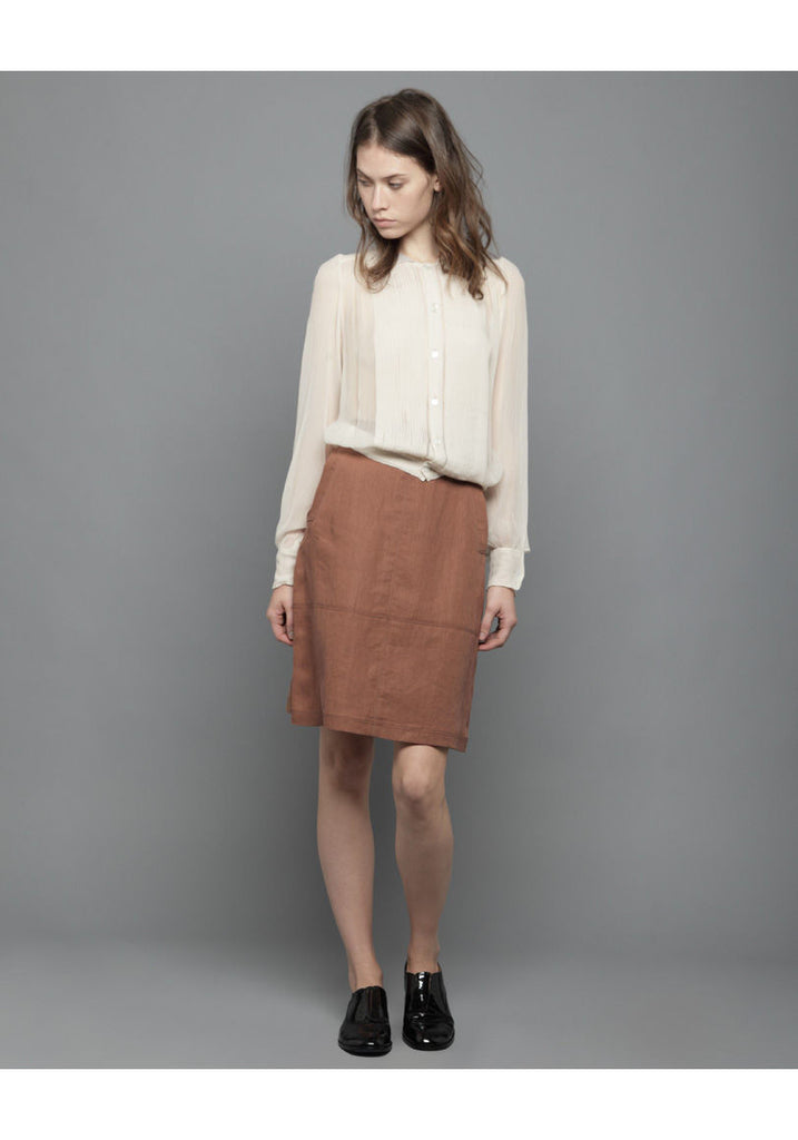 A-Line Linen Skirt