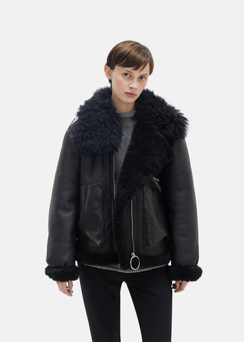 Lore Lamb Shearling Moto Jacket