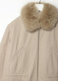 Cotton Coat Fox Collar