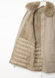 Cotton Coat Fox Collar
