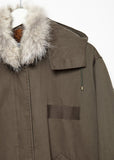 Coyote Fur-Lined Fishtail Parka