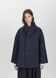 Quilted Wool Polyester Short Coat