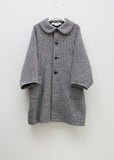 Wool Herringbone Tweed Coat
