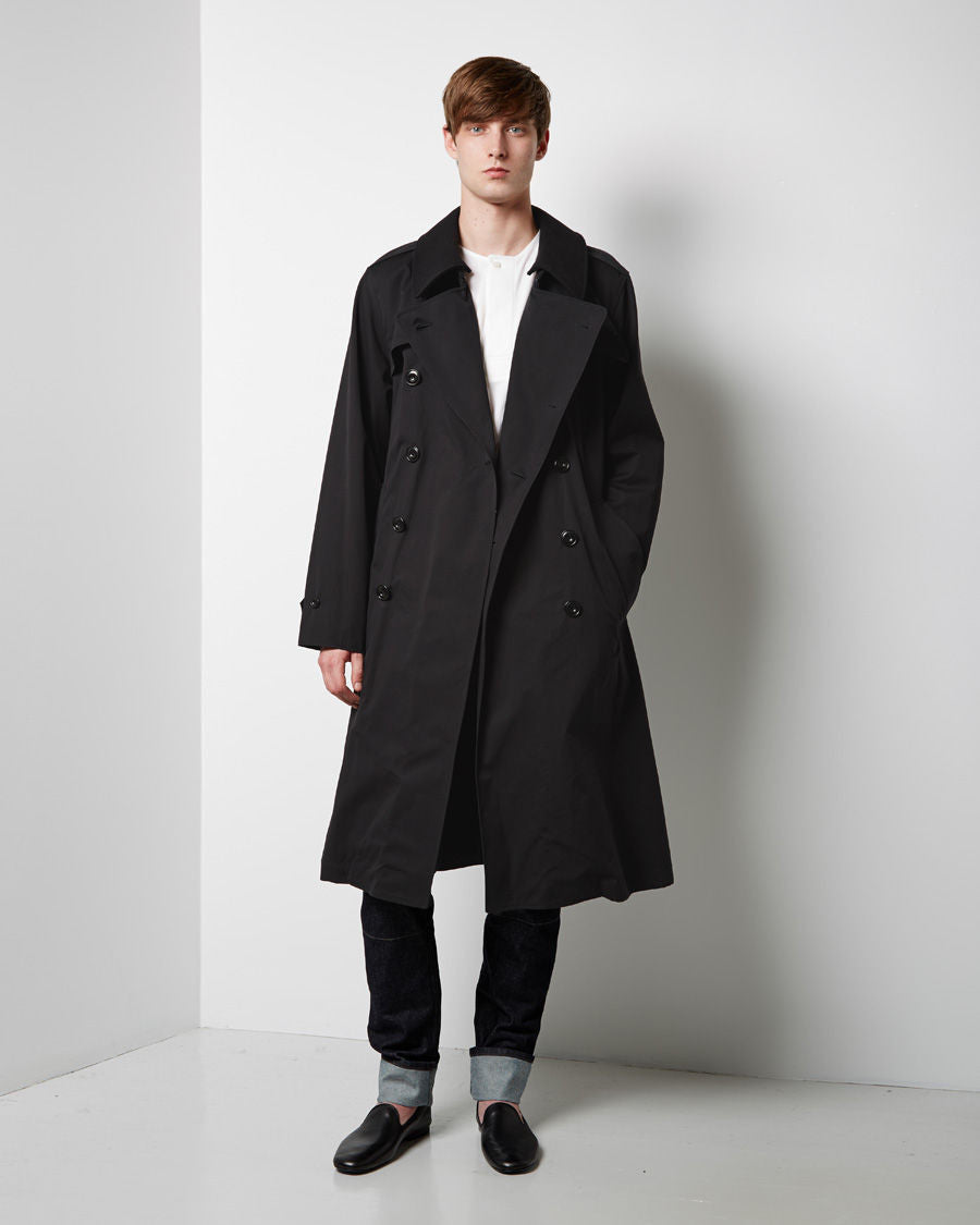 【レオン掲載定価14万美品】AKM shawl long trench coat Trench Coat – La Garçonne