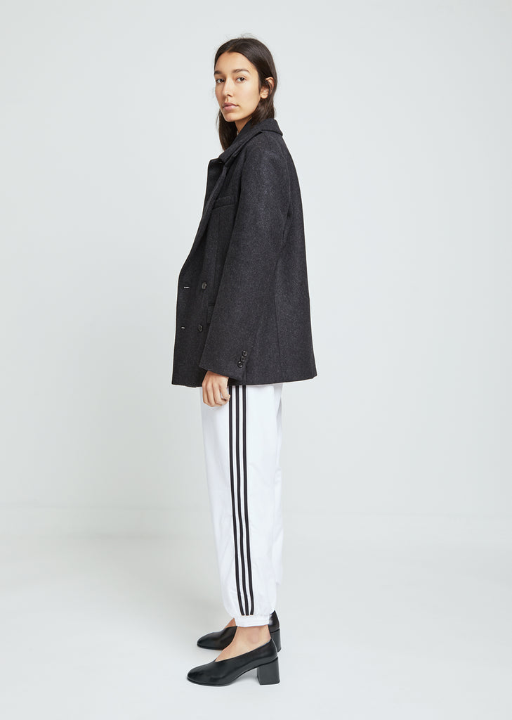 Wool Coat With Collar Detail