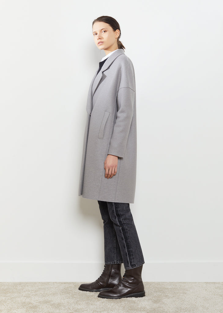 Oversize Collar Double Breasted Coat