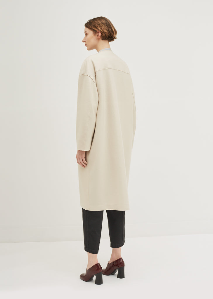 Light Wool Oversized Long Coat