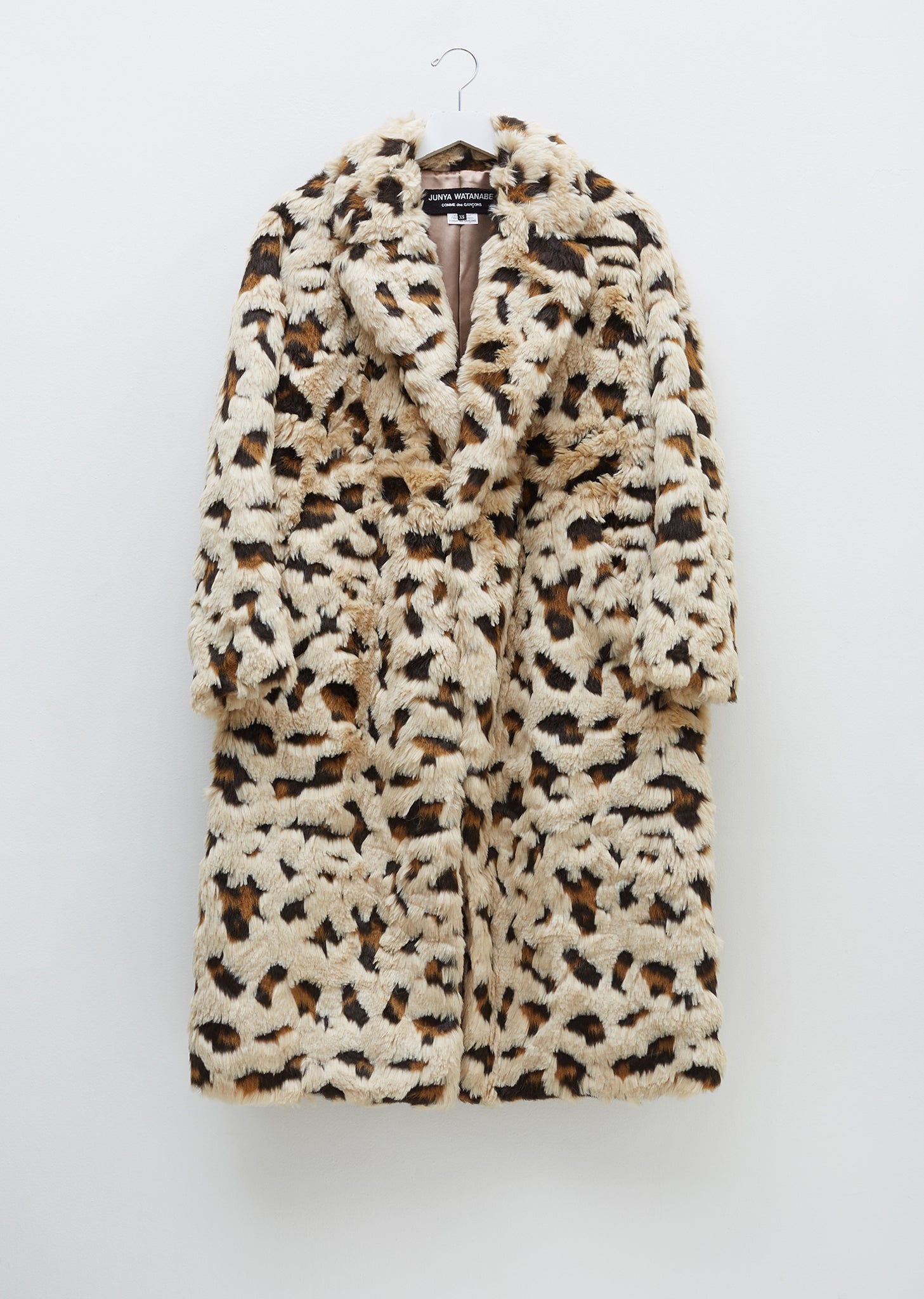 Jacquard Cheetah Faux Fur Coat by Junya Watanabe- La Garçonne