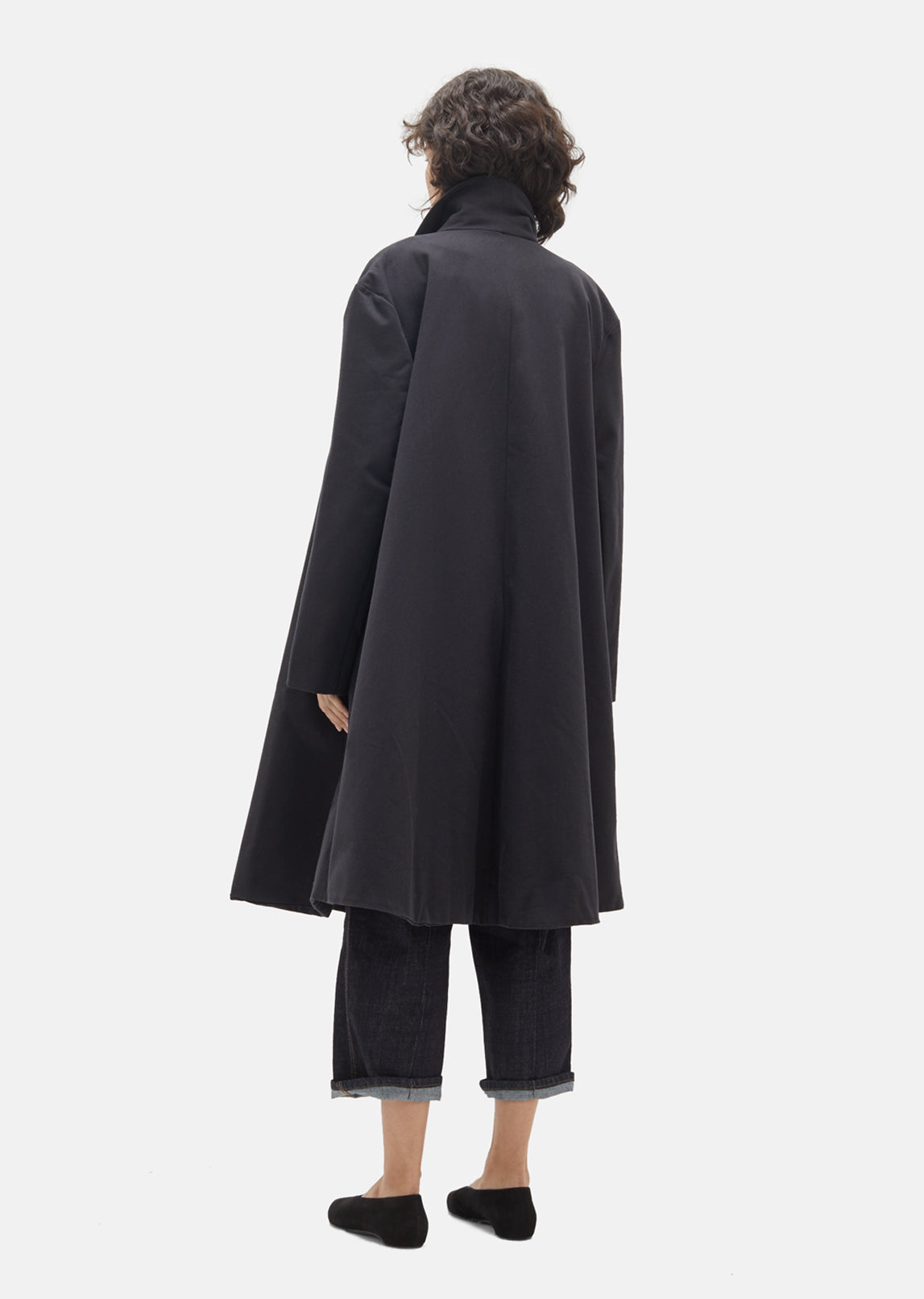 Unisex Black Denim Coat by Le Vestiaire de Jeanne- La Garçonne