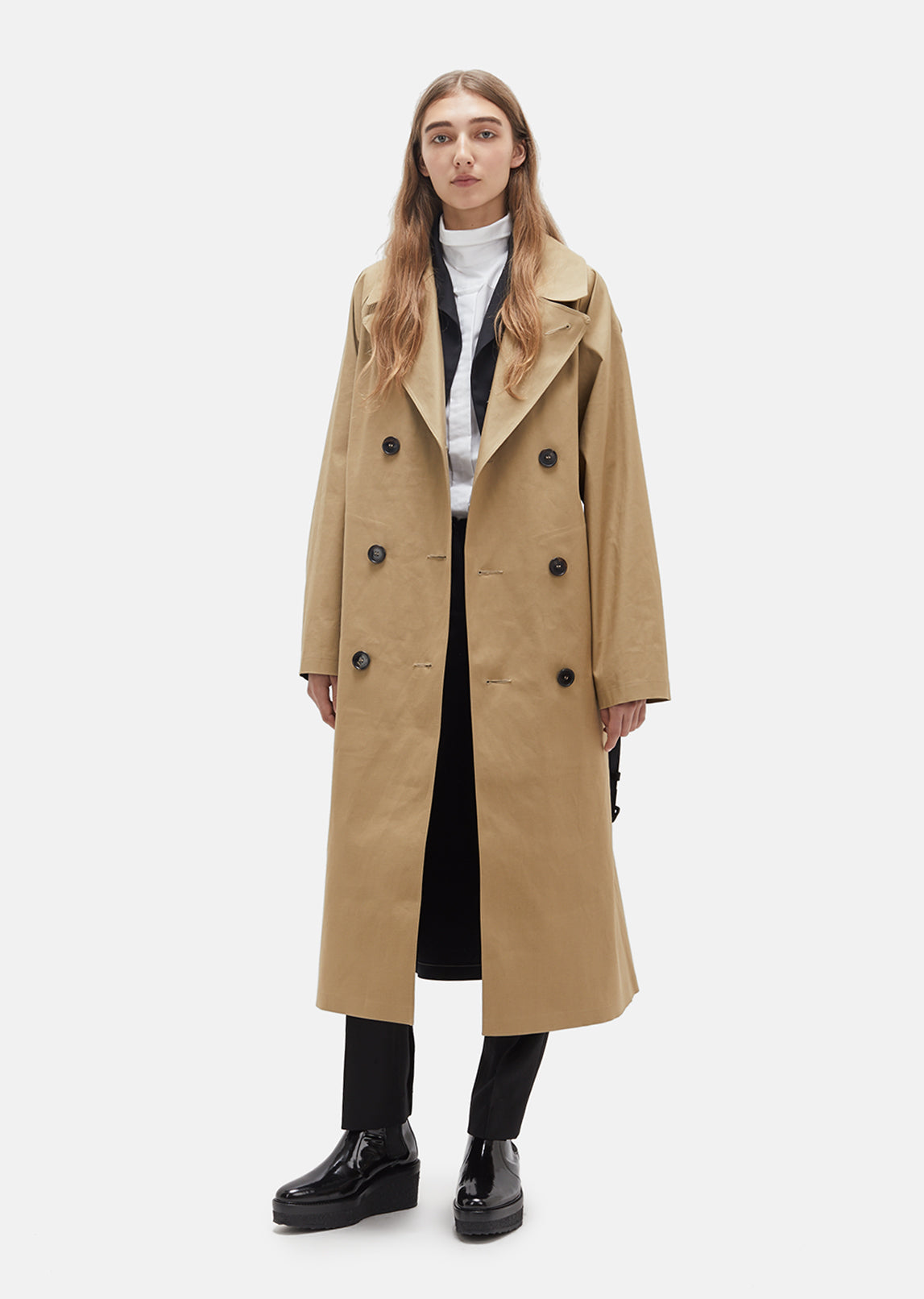Color Blocked Trench Coat by Mackintosh- La Garçonne