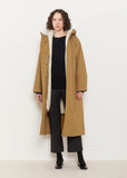 Hooded Removable Lamb Fur Lined Coat