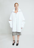 Water Repellent Nylon Coat with Contrast Lining