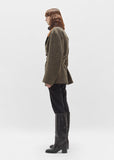 Herringbone Felt Belted Jacket