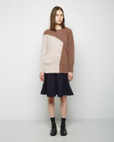 Colorblock Mohair Pullover