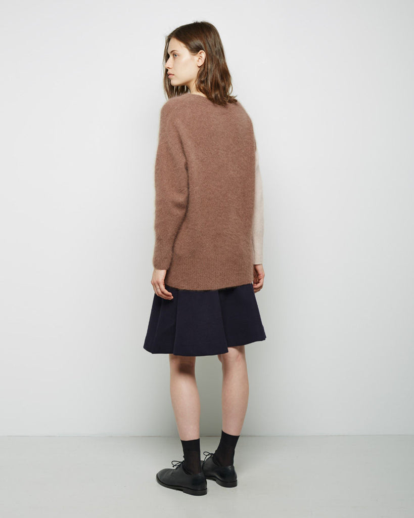Colorblock Mohair Pullover