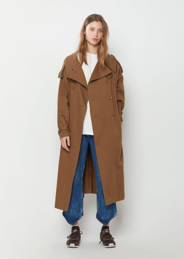 Soft Cotton Trench Coat